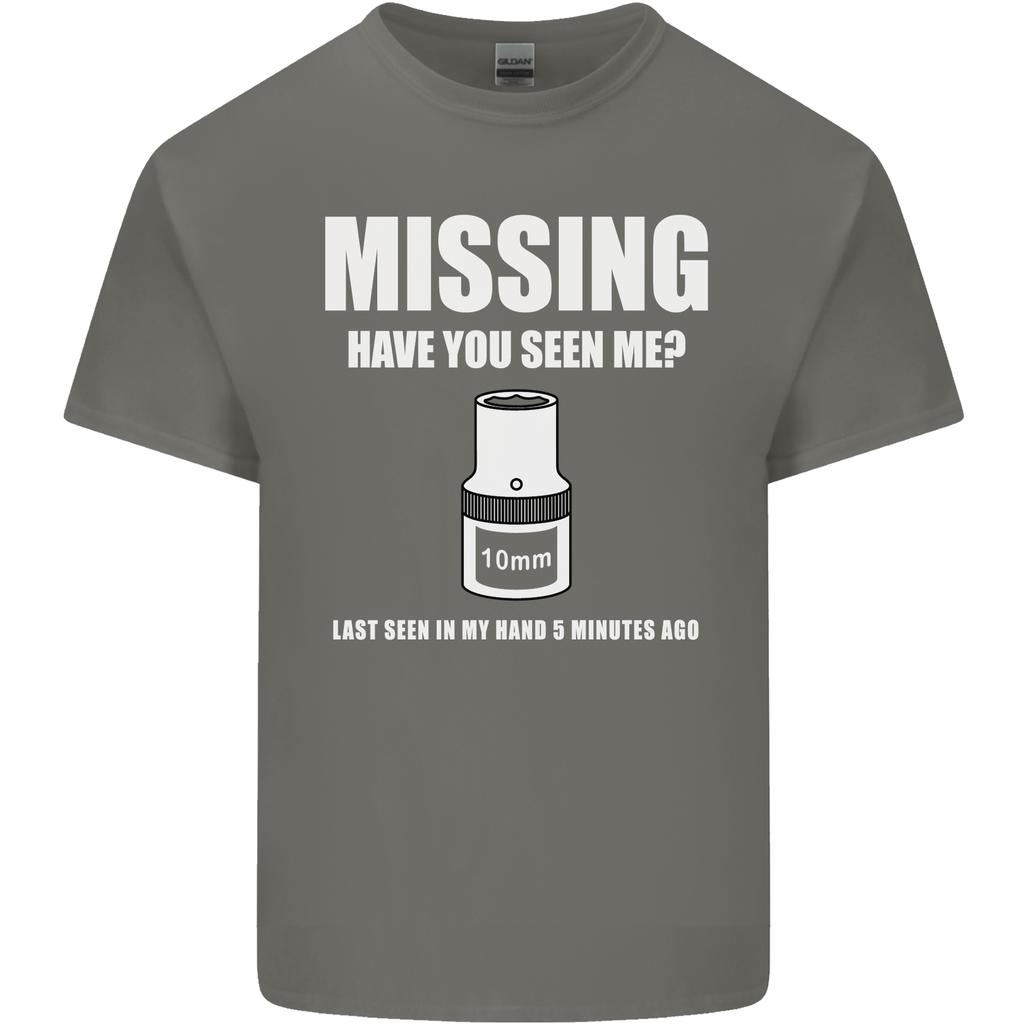 Missing 10 Mm Socket Funny Plumer Mechanic Unisexs Light Cotton Tshirt
