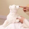 20Cm White Arctic Fox Plush Toy Soft Fluffy Stuffed Wildlife Animal Doll Realistic Fox Plushies Birthday Gift Girl