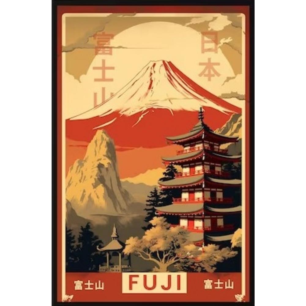 

Японские туристические постеры, печать для гостиной, домашний декор, японские города, достопримечательности Токио, пейзаж, холст, картина, настенное искусство, подарок 21*30cm No Frame