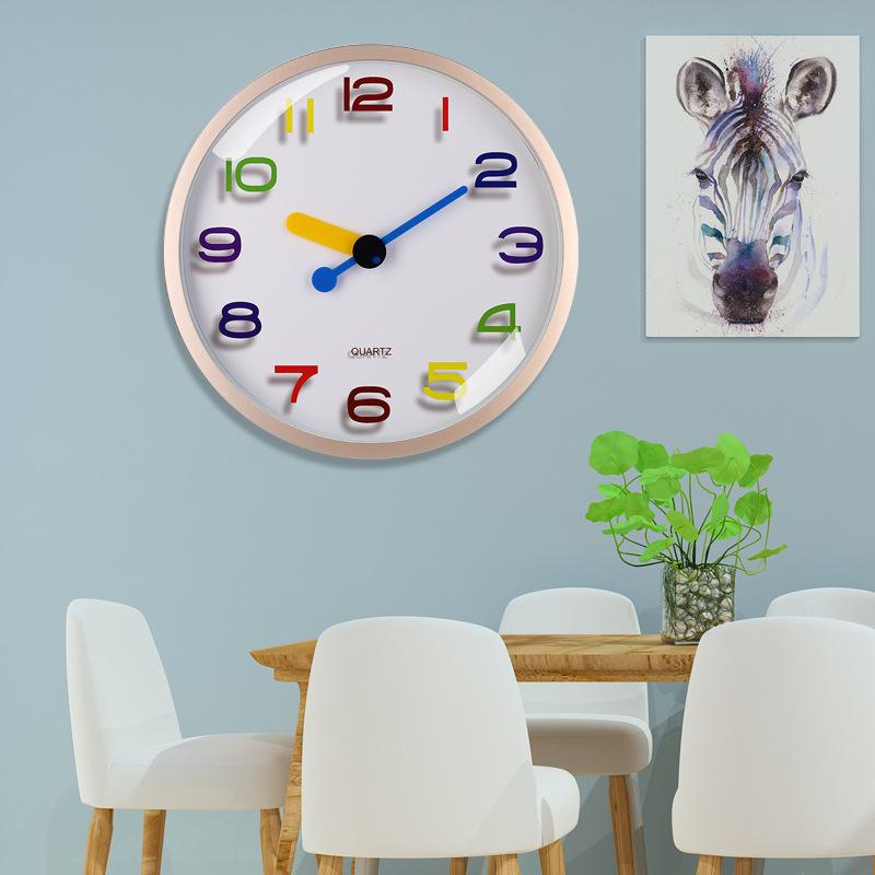 12 Inch 30cm Creative Living Room Silent, Stylish, Simple, Modern Decoration, Light Luxury Quartz Clock