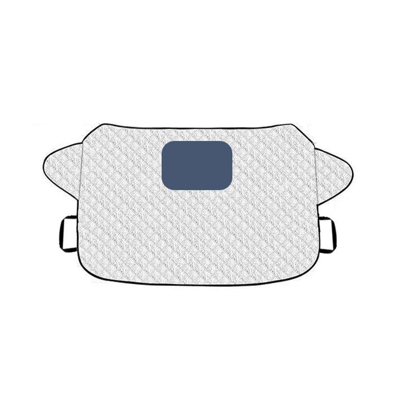 

SEAMETAL лобовое стекло автомобиля зимние чехлы для защиты от снега и льда защита переднего окна защита от солнца на все времена года отверстие для монитора видеорегистратора серебряный