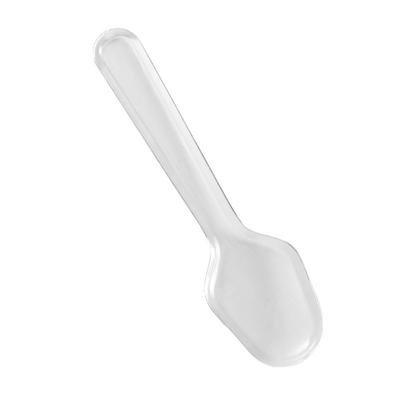 500pcs Clear Disposable Plastic Spoons Lightweight Thickened Disposable Wrapped Spoon Transparent Durable Dessert Cake Scoop