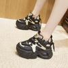 Daddy Shoes Women's 2025 New Spring Breathable and Lightweight Thick-soled Muffin Shoes Versatile Small Inner Height-increasing Women's Shoes