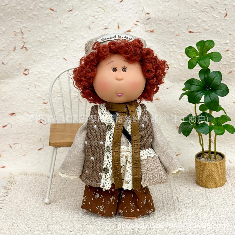 24cm Spanish Mia Potato Doll Dress-Up Set with Plush Outfit