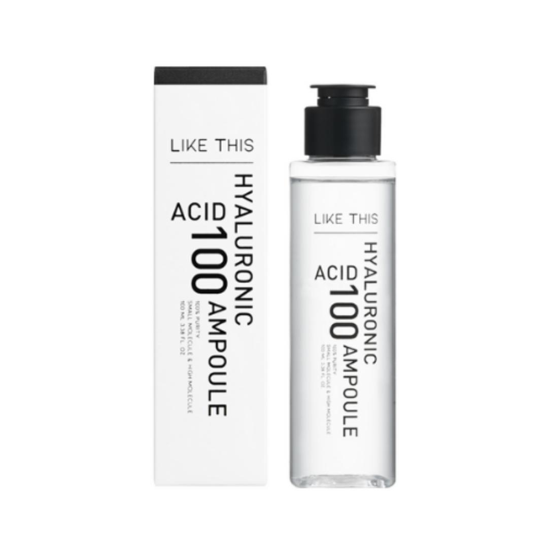 

LIKE THIS 100% Гиалуол Чистая гиалуроновая кислота ампула — 100 мл (1 шт.)