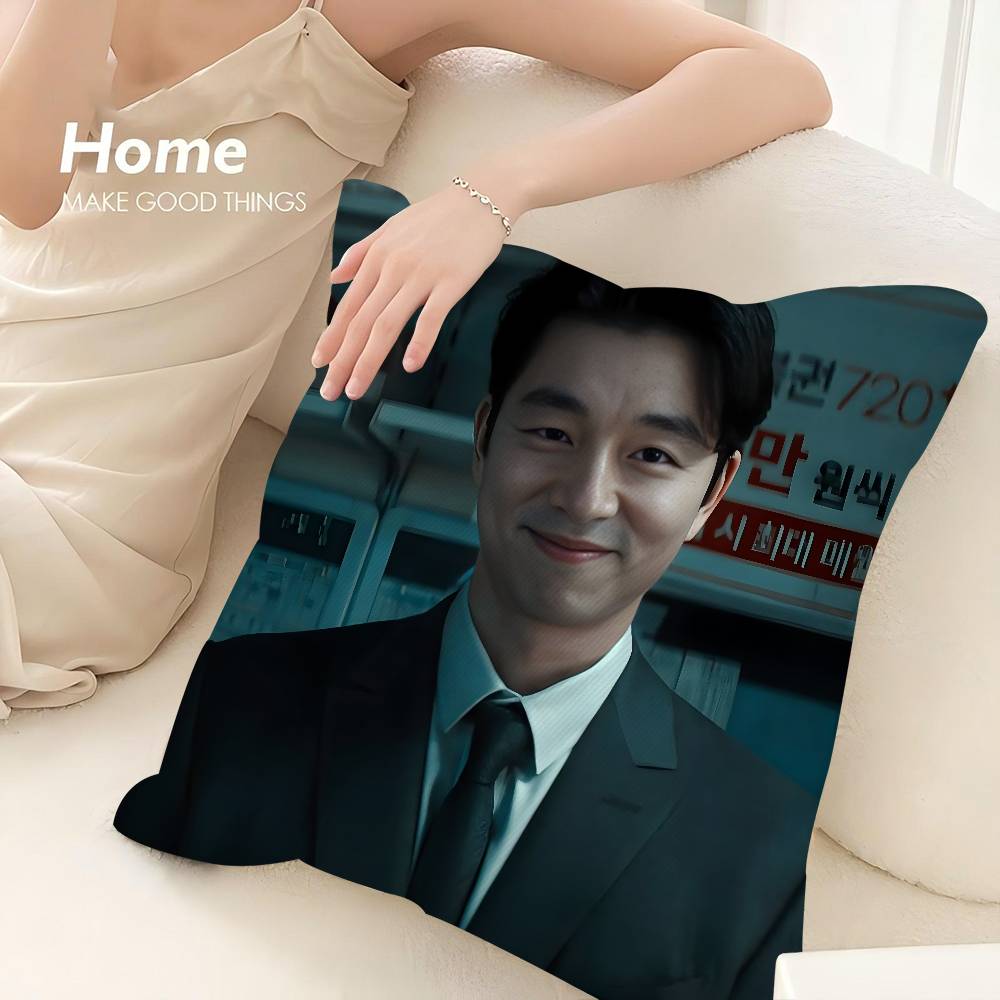 Custom G-Gong YooS KPOP Pillow Case 3D Print Polyester Fiber 40*40cm Home Sofa Throw Decoration Festival Gift