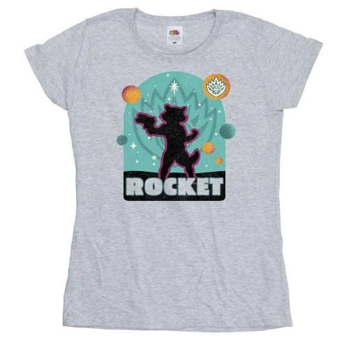 Guardians Of The Galaxy Volume 3 Womens/Ladies Rocket Raccoon Badge T-Shirt