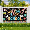Student Banner Vibrant Colors Welcome Banner Educational Banner Decorative Flags Welcome Sign For Welcome Ceremony Indoor