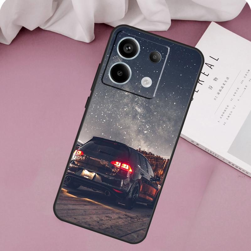 Sport Car Golf 7 Case For Redmi Note 13 Pro Plus 9 10 11 12 Pro 10S 11S 12S Redmi 12 9C 10C 12C 13C Cover