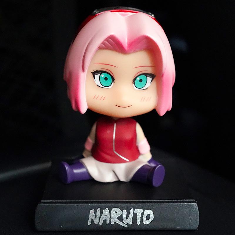 Anime Naruto Figure Uzumaki Naruto Kakashi Sasuke Itachi Car Ornaments Shake Head Cute Action Figure Figures Model Toys Gift