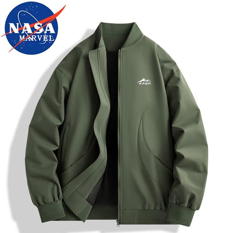 NASA MARVEL Loose Fit Stand Collar Jacket