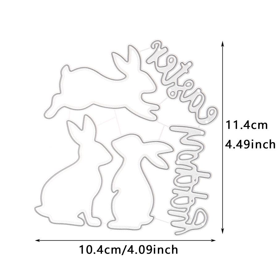 Easter Bunny Metal Carbon Steel Die-Cutters 1320 - DIY Cutting Dies, New Arrivals for March