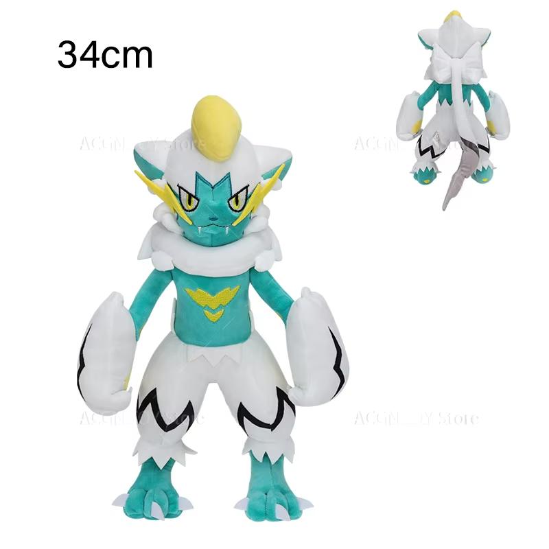 16 Styles Pokemon Plush Wartortle Charmander Manectric Lycanroc Greninja Steelix Lugia Shiny Zeraora Crocalor Stuffed Toys Gifts