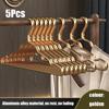 10/5pcs Smooth durable metal shirt dress hanger, lightweight and sturdy metal rack for jacket pants casual pants