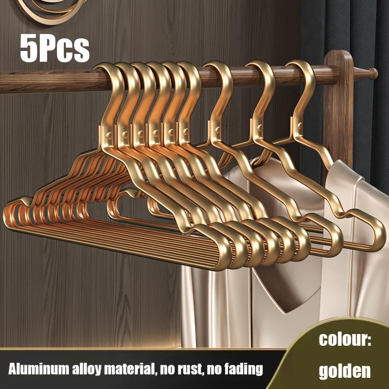 10/5 шт. Гладкая прочная металлическая вешалка-вешалка для рубашек, легкая и прочная металлическая стойка для куртки, брюк, повседневных брюк