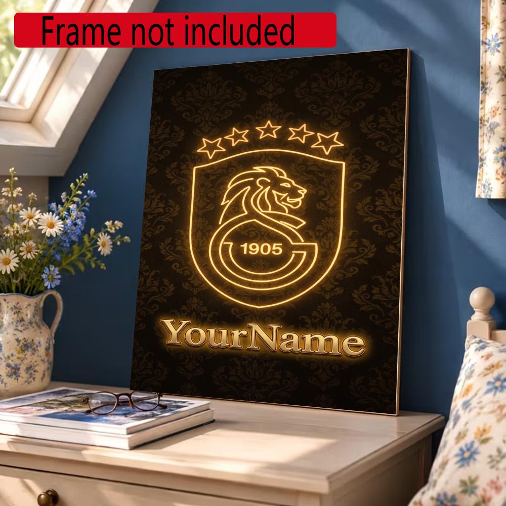Galatasaray Personalized Name Diamond Paintings Mosaic Wall Round Diamond Art Painting Kits Embroidery Crystal Accessories Frameless