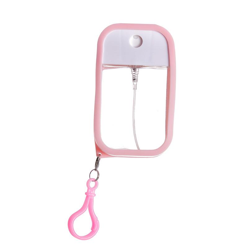 

1 комплект, 50 мл, распылитель для карточек, флакон для духов, спирта, разлив для дезинфекции воды, портативный дорожный распылитель для карточек розовый