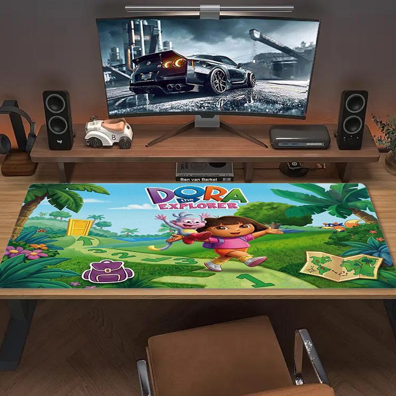 Explorer Dora Color Mouse Pad Large Gaming Table Cushion Non-slip Laptop Tablet Big Mousepad XXL Mat Mini PC Playmat With Lock edge