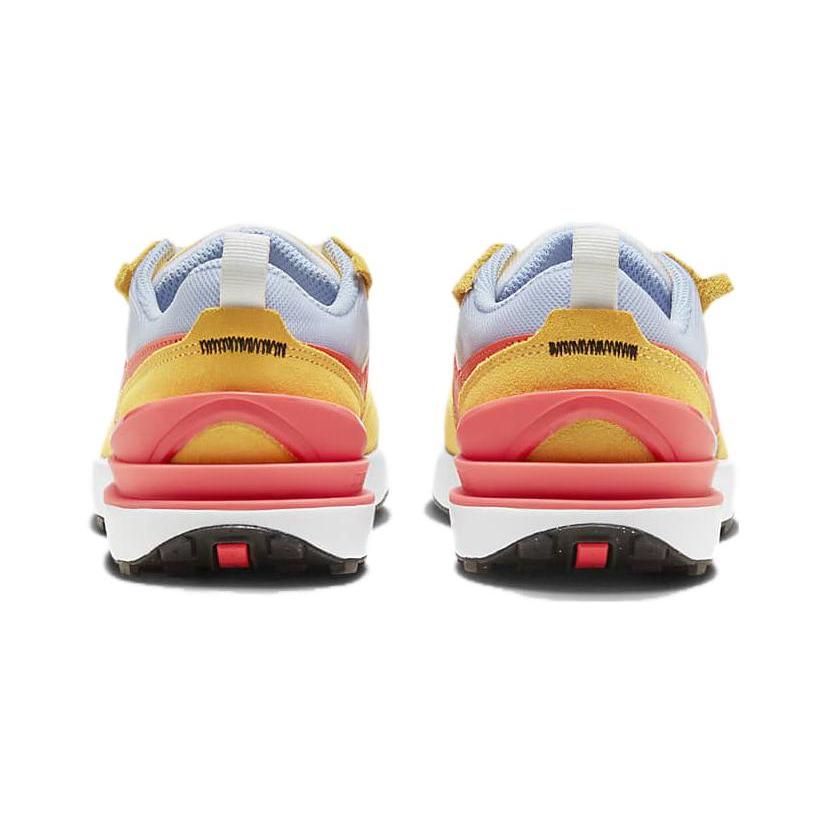 New Nike Waffle One BP Slip Resistant Shock Absorbers Kids Lifestyle Shoes Red Orange Gray Children Aged 3 7 Years Old DC0480-700