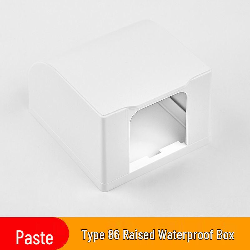 Self-Adhesive Splash-Proof Bathroom Socket Cover for 86 Type Switch