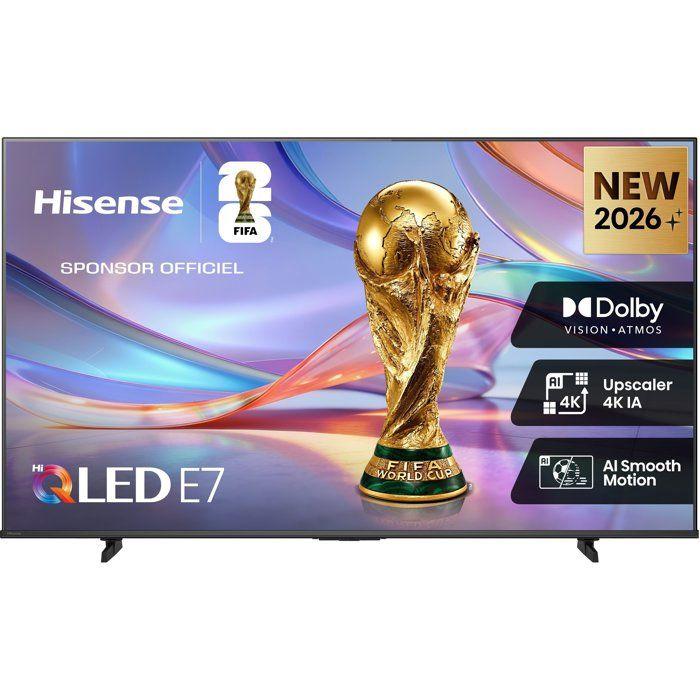 Hisense 43E7S - TV QLED 43  (108cm) - 4K UHD 3840x2160 - HDR10+ - Smart TV Vidaa - 3xHDMI 2.1 - WiFi