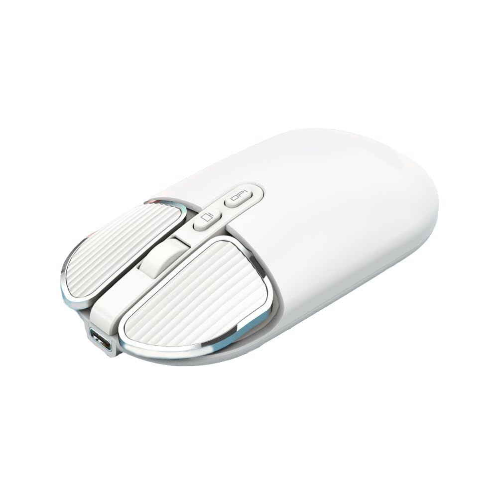 M203 2.4GHz USB Wireless Mouse, Ultra-Thin, Energy-Saving, Quiet Buttons, Rechargeable, Compact, Lightweight, Optical, Portable, Cordless, Compatible