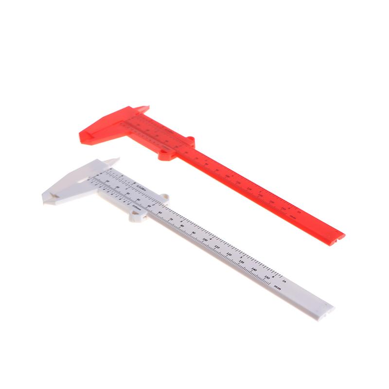 0-150Mm Double Rule Scale Plastic Vernier Caliper Measuring Student Tool Ruler