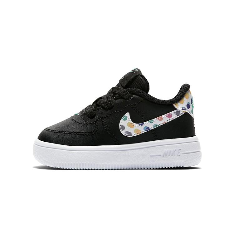

Новые кроссовки Nike Air Force 1 18 Print с низким верхом для малышей, черно-белые, для младенцев и малышей AO3978-001 21