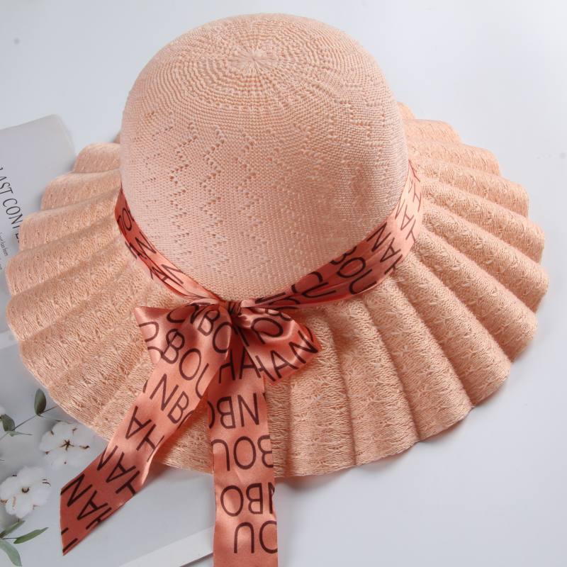 Hat Women's Sunscreen Sun Hat Summer Foreign Versatile Big Eaves Straw Hat Women's Scenic Spot Stall Seaside Beach Hat
