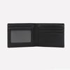 Matt Soft Embossed Cowhide Men'S Bifold Wallet Black