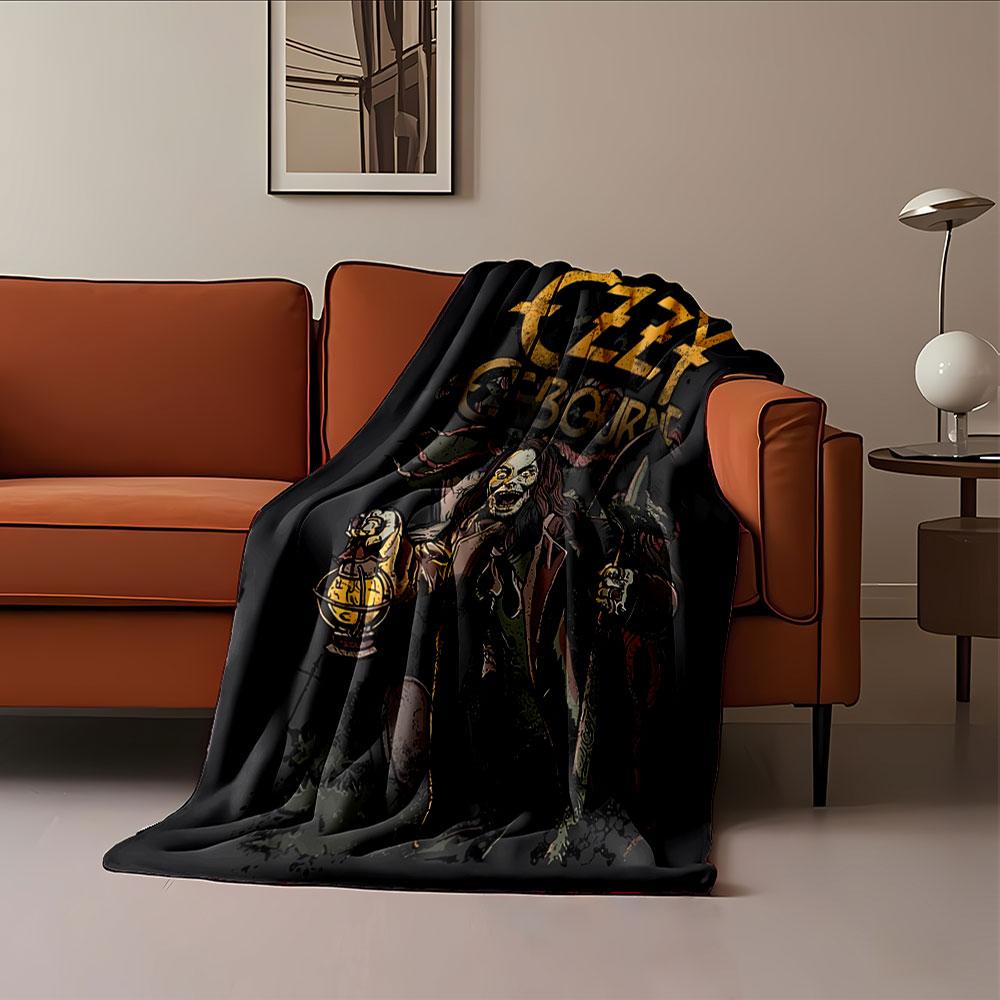 Ozzy Osbourne Gothic Kunstdecke für alle Jahreszeiten Decke Mittagspause Überwurf Geschenk