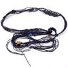 Pure Handmade Cotton Waist Rope Woven Fringed Beaded Famous Style Belt Women's Summer Simple and Versatile Waist Chain Literary and Retro