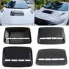Leaf Design Engine Hood Vent Trim Bonnet Air Vent Scoops, Adds Personality to Car Exteriors While Assisting with Cooling