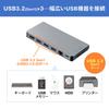 SANWA SUPPLY USB Docking Hub with LAN and Card Type-C (Equipped HDMI, Port, Reader) USB-3TCH14S2