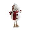 Plush Christmas Snowman Doll Desktop Decoration With Red Scarf, Cute Doll For Window Display Atmosphere Decoration