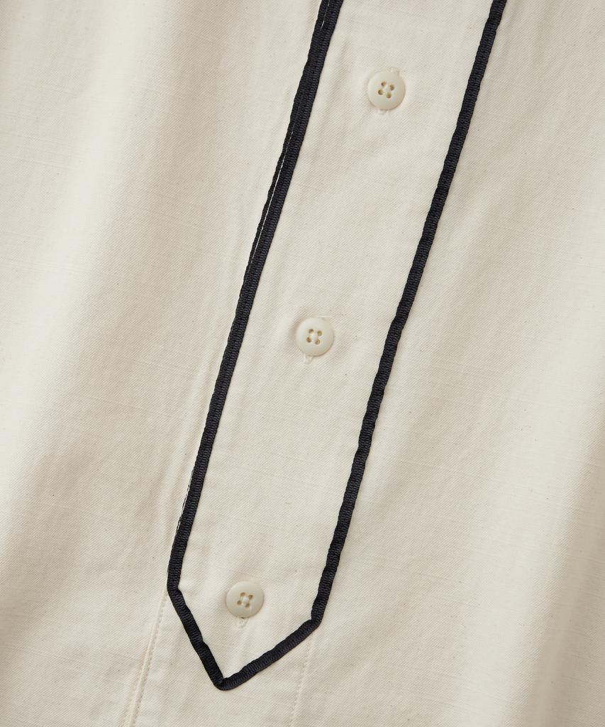 OUTSTANDING Vintage Baseball Half Shirt_Ivory