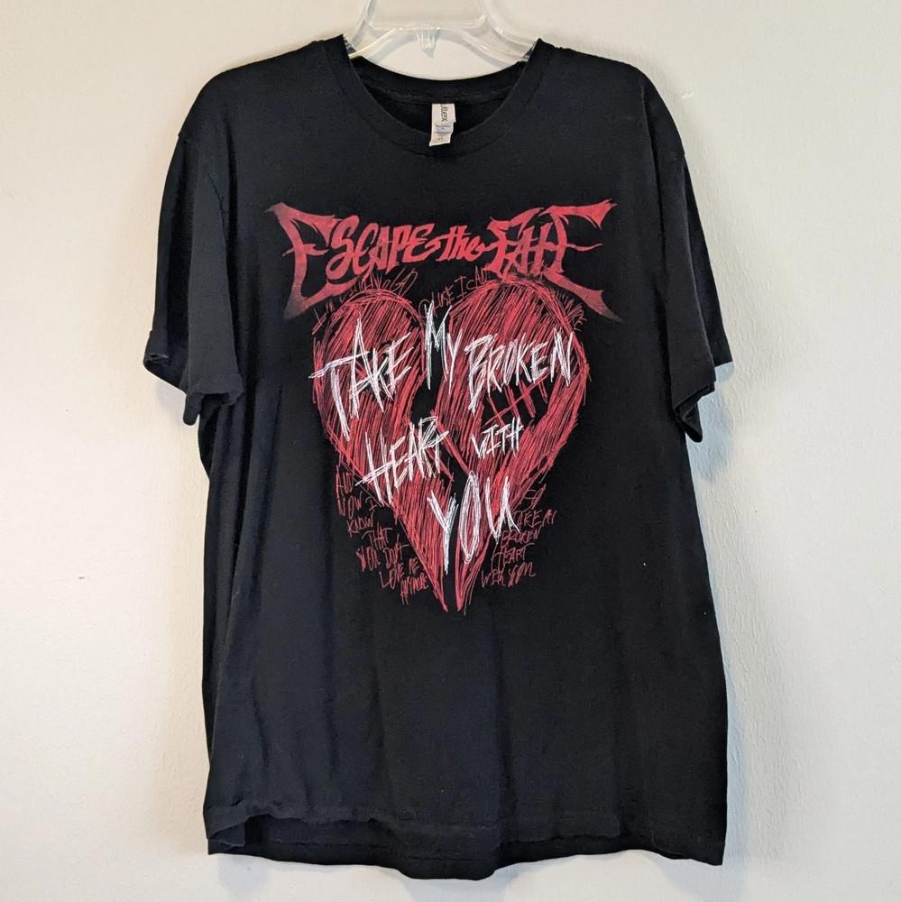 Escape The Fate Take My Broken Heart With You T Shirt Size S-5XL Unisex T-Shirt XXL