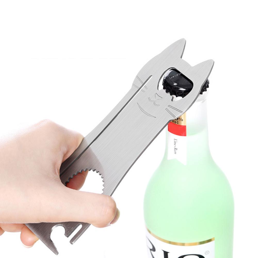Cheap Creative Cartoon Cat Can Opener Portable Wine Beer Bottle Opener