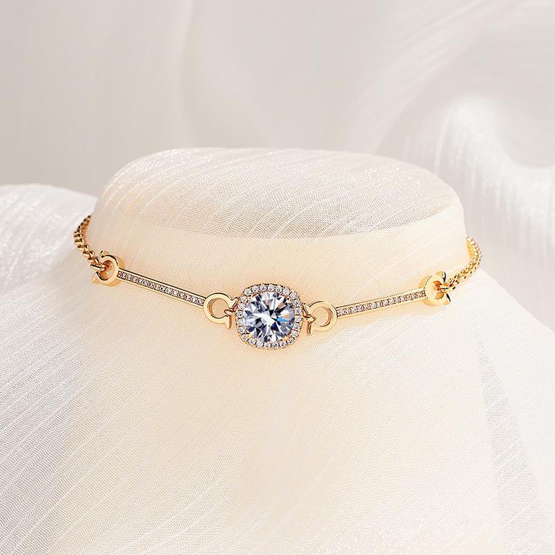 New 925 Sterling Silver Bracelet AAA Zircon High Quality Romance Bracelet Chain For Women Engagement Party Wedding Jewelry Gift