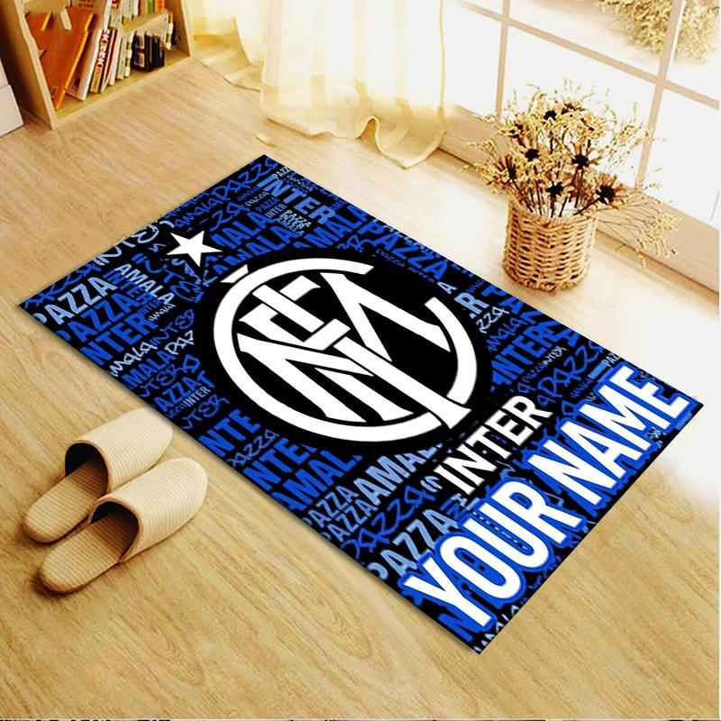 Custom Name Inter Milan Carpet Rug for Living Room Bedroom Home Sofa Decoration,Kids play Non-slip Floor Mat