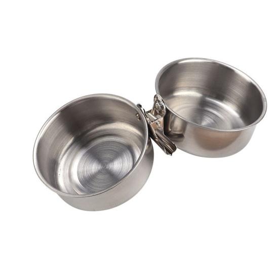 2 Stück Haustier Papageienkäfig Ständer Sitzstange Futter Wasser Futterclip Doppelschale Vogelfutterspender