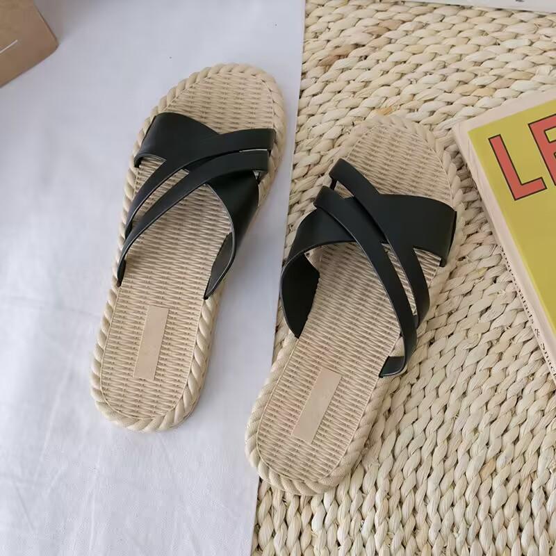 Women Lady Home Flower Slippers Autumn and Summer Classic Shoes