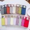 Matte Snoepkleurige Telefoonhoes voor iPhone 17 Air 16 16E 15 Pro Max Vloeibare Siliconen Schokbestendige Bescherming Huidgevoel Stevige Cover