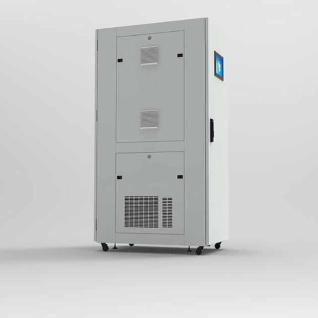 Integrated Smart Cabinet with Micro-Environment Monitoring, Air Conditioner, and Removable Side Panel