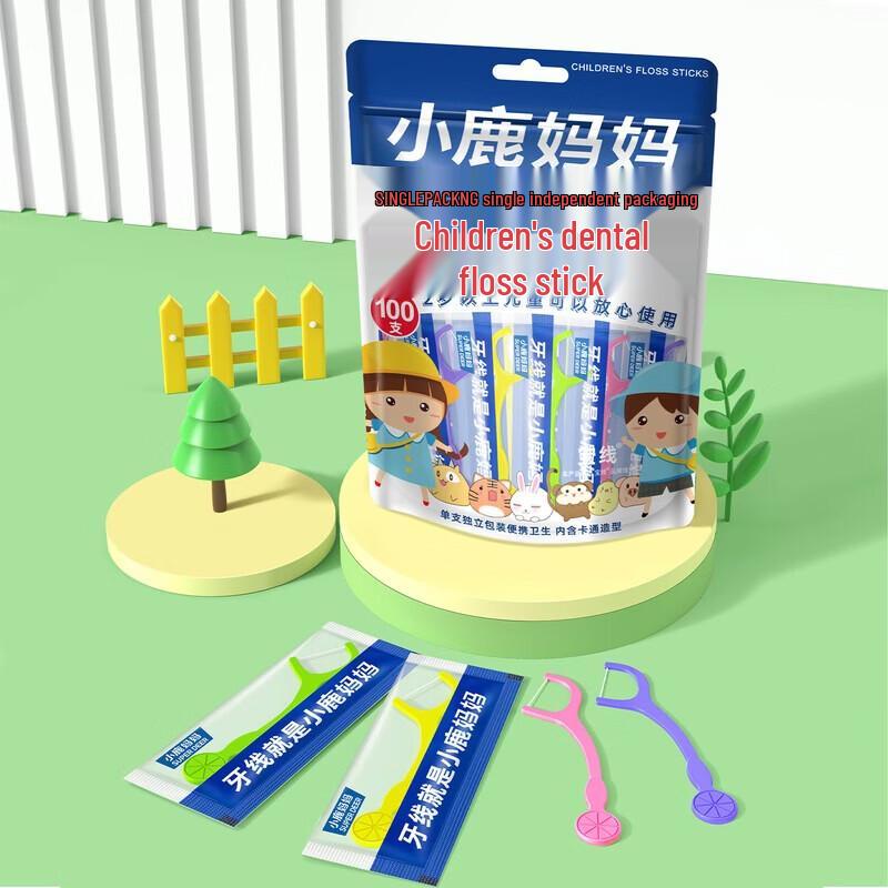 FAWNMUM Children's Dental Floss Picks