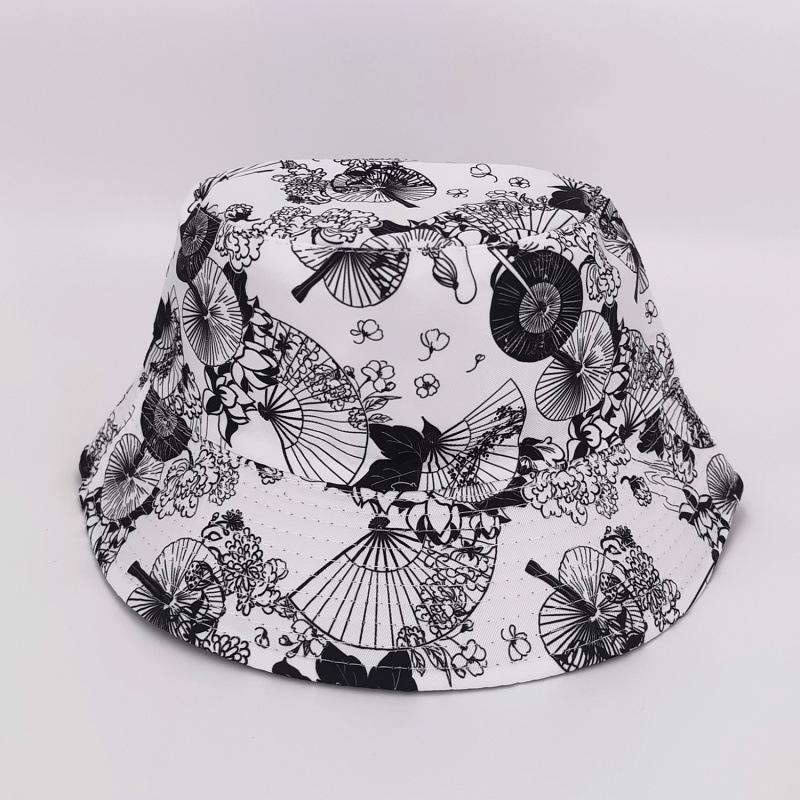 Big Head Circumference Fisherman Hat Men's Summer Bucket Hat Women's Face Small Sun Hat Printed Pot Hat