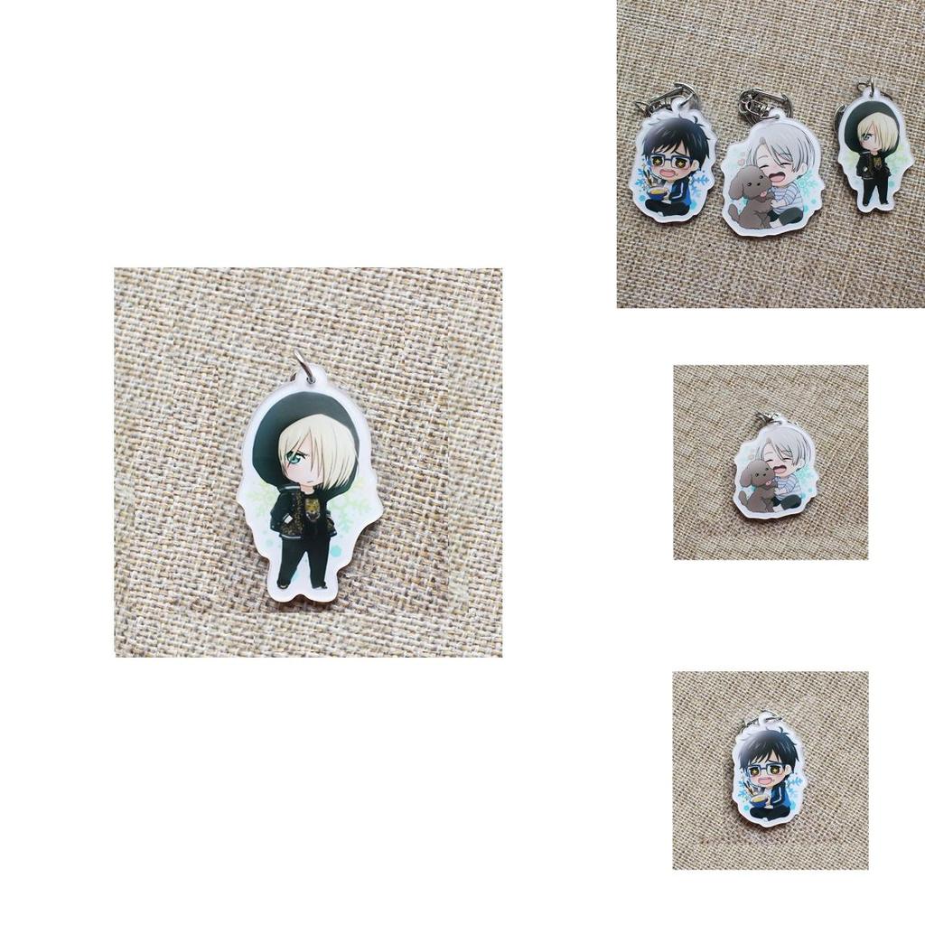 Yuri On Ice Acrylic Keychain With Doublesided Printing For Key Holder And Bag Decoration