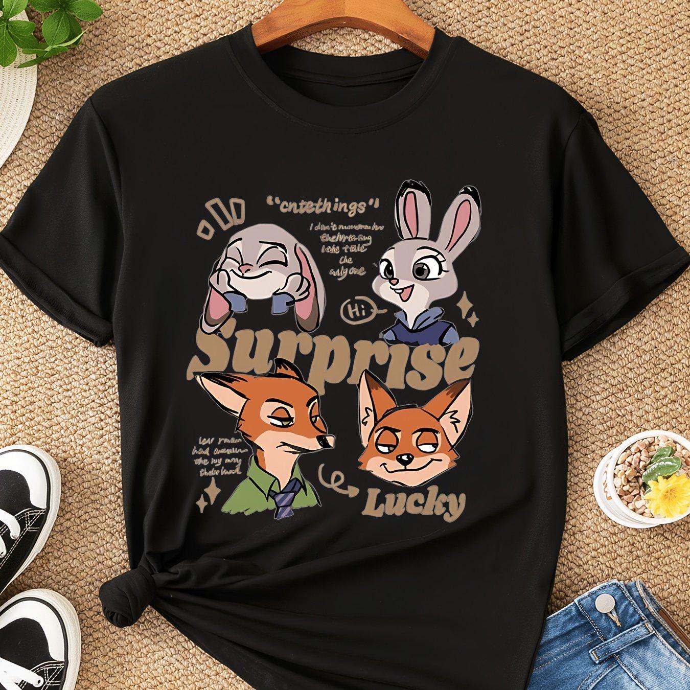 Zootopia Queen Womens Tshirt Summer New Casual Fashion Unisexs and Womens Street Wear S