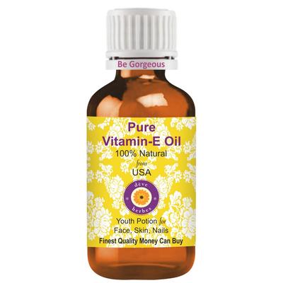 Deve Herbes Vitamin E Oil | Traditionally Extracted | Pure | Non-Sticky | Lightweight | For Skin, Hair & Nails | All Skin Types | Men & Women | 50ml