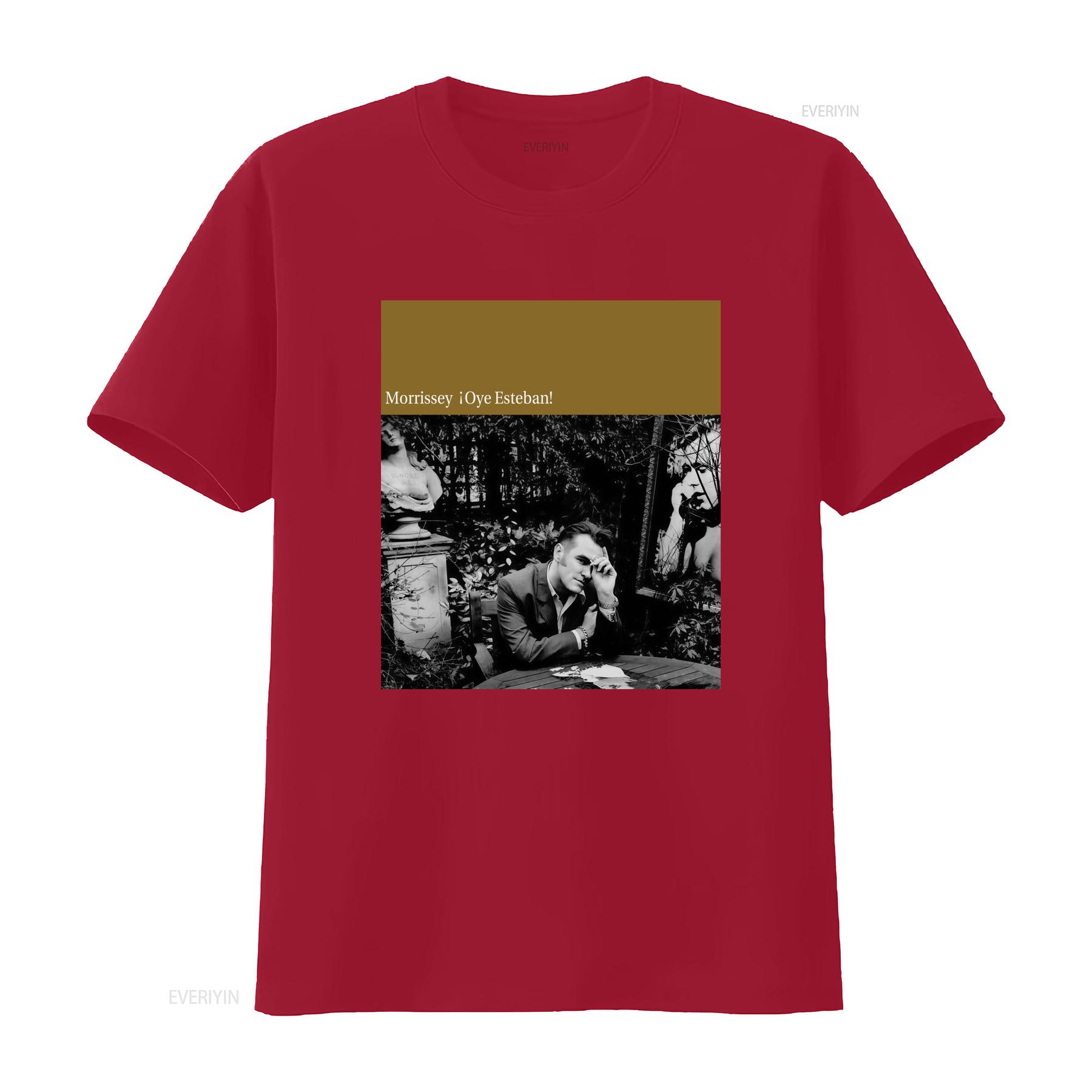 

Morrissey Oye Esteban Tour Heavy Cotton T Shirt Retro Style Print vintage Washed Slightly Breathable Unisex Stylish Comfortable S